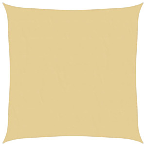 Para-sol estilo vela 2x2 m oxford 100% poliéster cor areia H