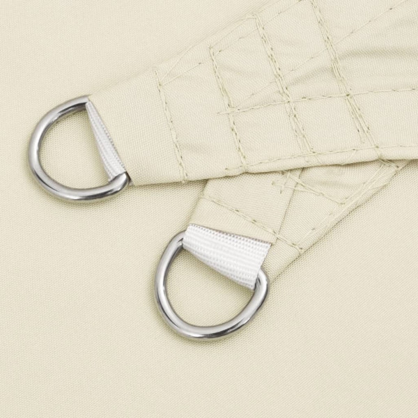 Para-sol estilo vela 7x5x5 m oxford 100% poliéster creme M 5