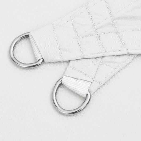 Para-sol estilo vela 7x5x5 m oxford 100% poliéster branco M 5