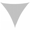 Toldo de vela poliéster oxford 100% gris claro 3x3x3 m 2
