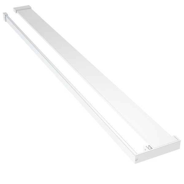 Estante de pared de ducha aluminio cromado 115 cm M 2