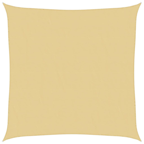 Para-sol estilo vela 3x3 m oxford 100% poliéster cor areia M 2