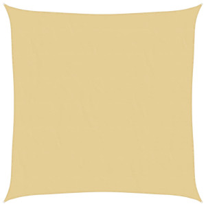 Toldo de vela poliéster oxford 100% arena 4x4 m H