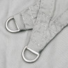 Para-sol estilo vela 3.5x3.5x4.9m oxford poliéster cinza-claro 5