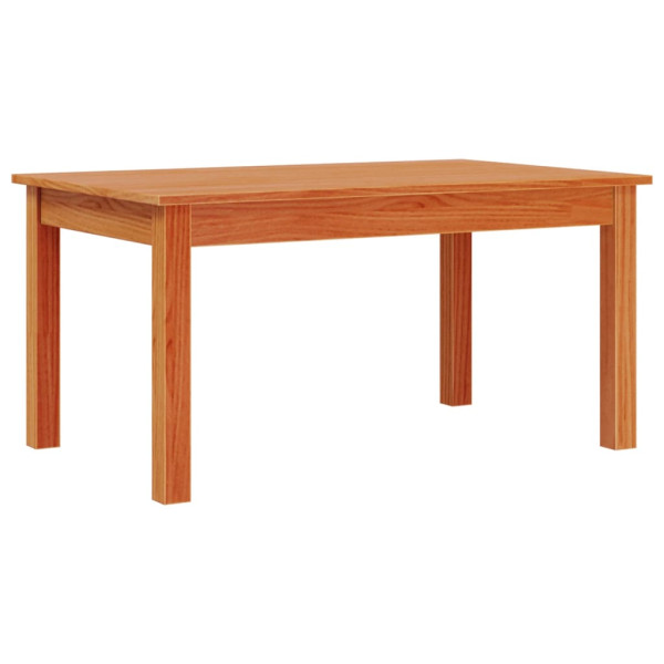 Mesa de centro 80x50x40 cm madeira pinho maciça castanho cera M 2