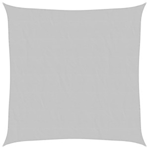 Para-sol estilo vela 2x2 m oxford 100% poliéster cinzento-claro H