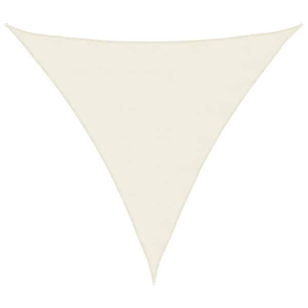 Para-sol estilo vela 2x2x2 m oxford 100% poliéster creme M 2