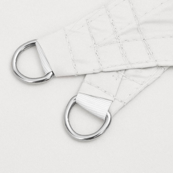 Para-sol estilo vela 2x2x2 m oxford 100% poliéster branco M 5