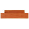 Cajones de cama 2 uds madera maciza de pino marrón cera 5