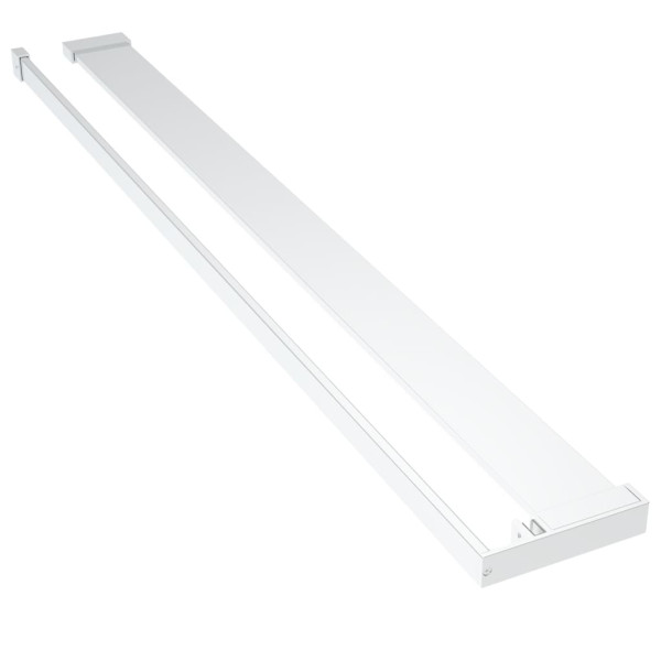Estante de pared de ducha aluminio cromado 100 cm M 2