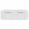 Almofadão de cabeceira 140 cm couro artificial branco 5