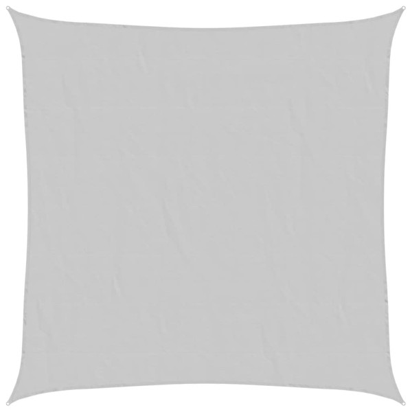 Para-sol estilo vela 5x5 m oxford 100% poliéster cinzento-claro M 2