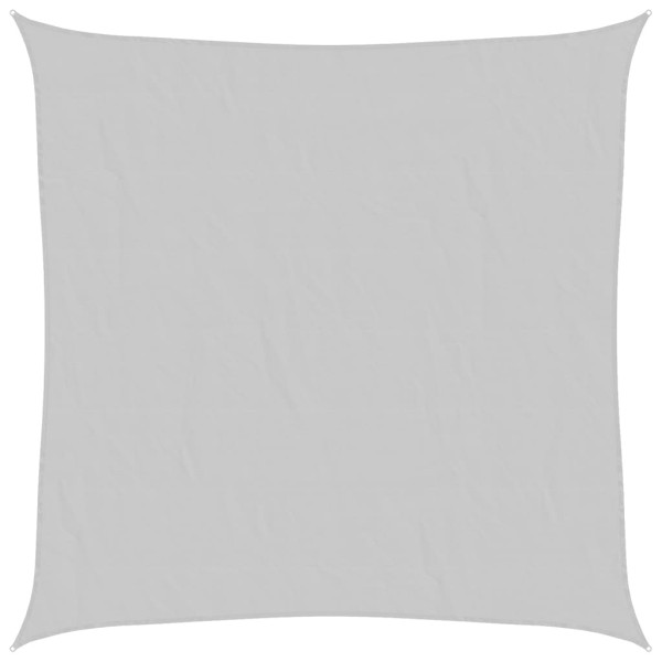 Para-sol estilo vela 7x7 m oxford 100% poliéster cinzento-claro M 2