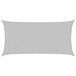 Toldo de vela poliéster oxford 100% gris claro 4x2 m H