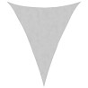 Toldo de vela poliéster oxford 100% gris claro 3x4x4 m 2