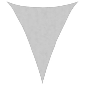 Para-sol estilo vela 5x6x6 m oxford 100% poliéster cinza-claro H