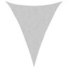 Toldo de vela poliéster oxford 100% gris claro 5x6x6 m 2
