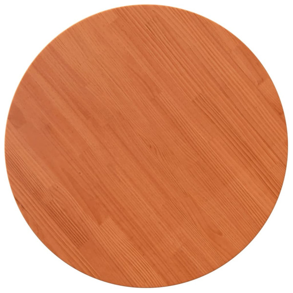 Tablero de mesa redondo madera maciza de pino marrón Ø70x2.5 cm M 2