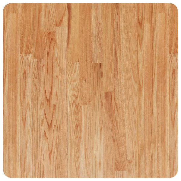 Tablero de mesa cuadrada madera roble marrón claro 60x60x4 cm M 2