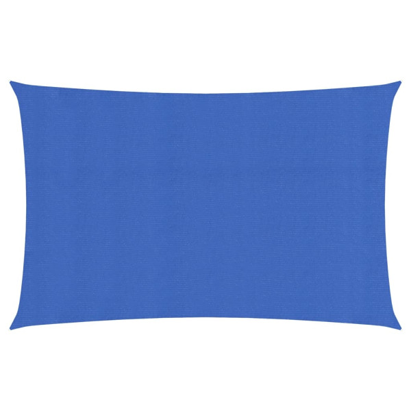 Toldo de vela rectangular HDPE azul 160 g/m² 4x7 m D