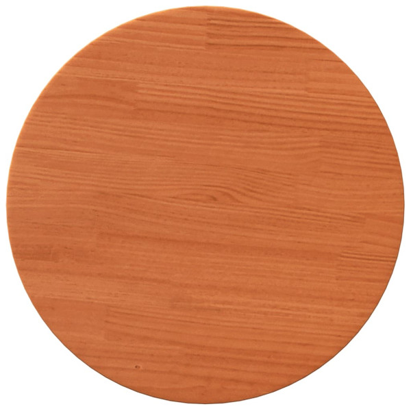Tablero de mesa redondo madera maciza de pino marrón Ø40x2.5 cm M 2