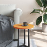 Tablero de mesa redondo madera maciza de pino marrón Ø40x2.5 cm 3