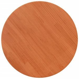 Tablero de mesa redondo madera maciza de pino marrón Ø60x2.5 cm H