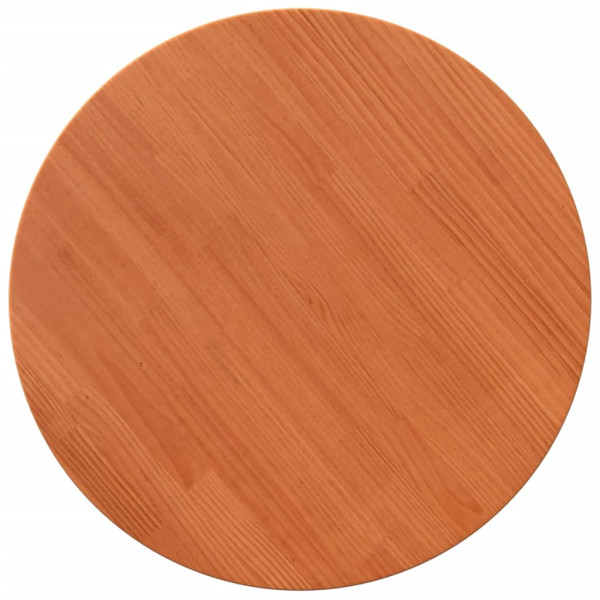 Tablero de mesa redondo madera maciza de pino marrón Ø60x2.5 cm M 2