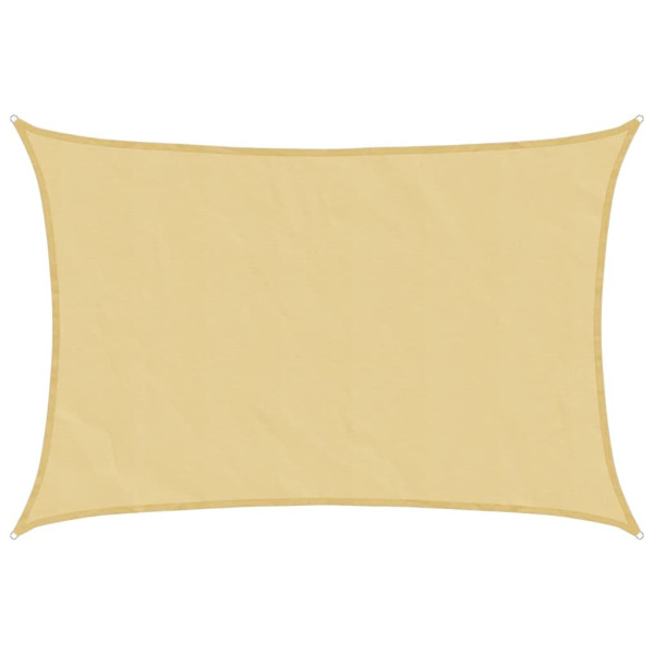 Toldo de vela Oxford poliéster 100% areia 3,5x2,5 m M 2