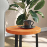 Tablero de mesa redondo madera maciza de pino marrón Ø30x2.5 cm 1