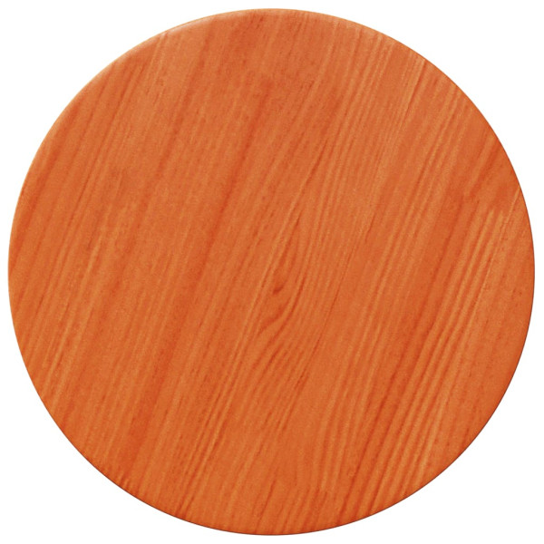 Tablero de mesa redondo madera maciza de pino marrón Ø30x2.5 cm M 2