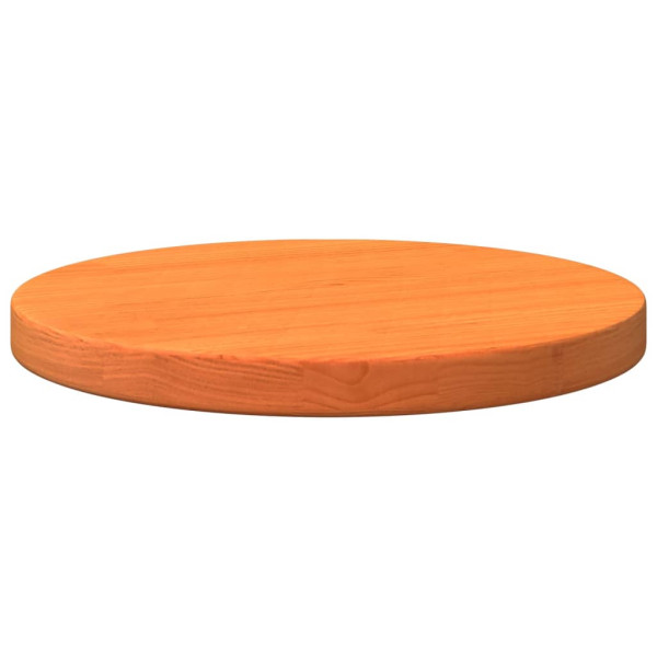 Tablero de mesa redondo madera maciza de pino marrón Ø30x2.5 cm M 4