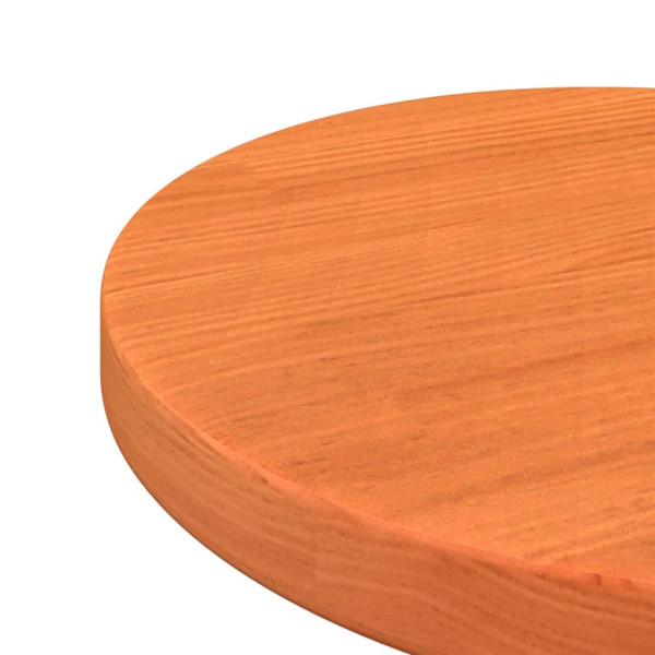 Tablero de mesa redondo madera maciza de pino marrón Ø30x2.5 cm M 5