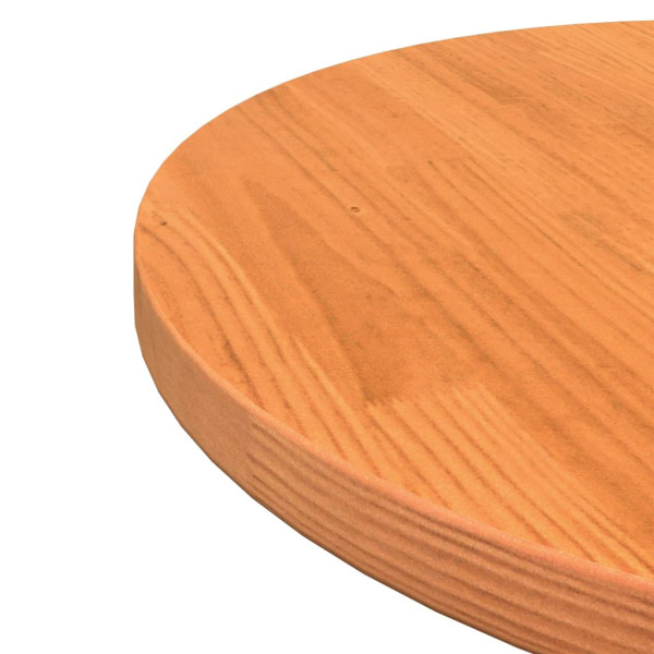 Tablero de mesa redondo madera maciza de pino marrón Ø50x2.5 cm M 5