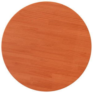 Tablero de mesa redondo madera maciza de pino marrón Ø90x2.5 cm H