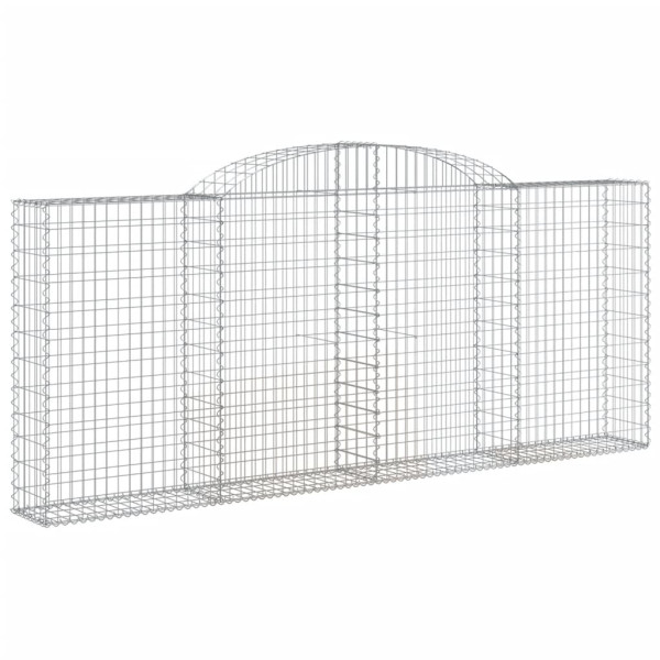 Cestos gabião arqueados 5pcs 300x30x120/140cm ferro galvanizado M 3