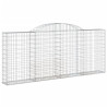 Cestos gabião arqueados 5pcs 300x30x120/140cm ferro galvanizado 3