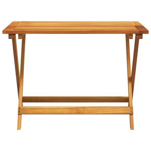 Mesa de jardín plegable madera maciza de acacia 90x52.5x65 cm M 4