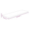 Tabla de estantería madera maciza roble sin tratar 60x20x1.5 cm 4