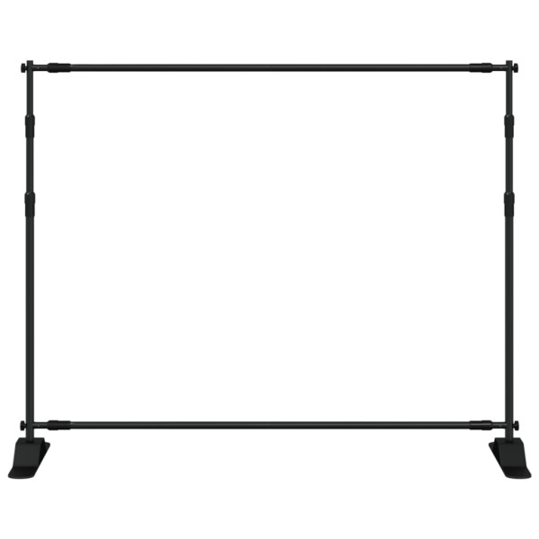 Soportes de telón de fondo 2 uds acero negro 254x243 cm M 4