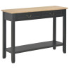 Mesa consola 110x35x80 cm madeira preto 1