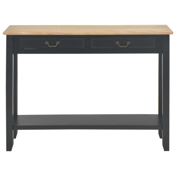 Mesa consola de madera negro 110x35x80 cm M 3