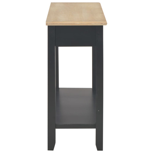 Mesa consola 110x35x80 cm madeira preto M 5