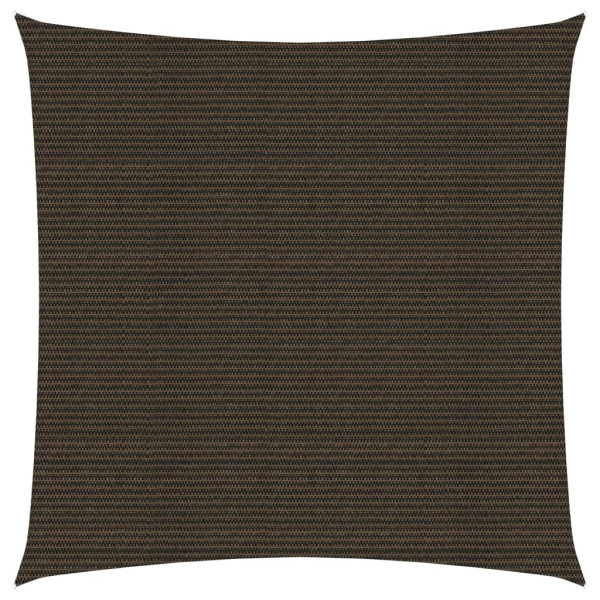 Toldo de vela HDPE marrón 160 g/m² 3x3 m D