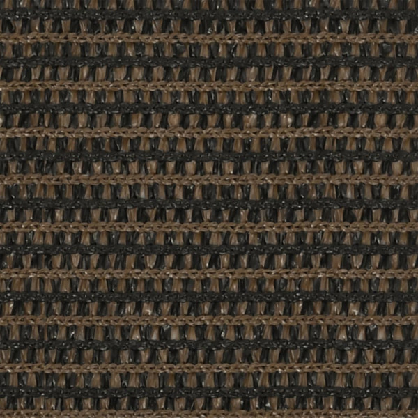 Toldo de vela HDPE marrón 160 g/m² 3x3 m M 3