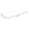 Tabla de estantería madera maciza roble sin tratar 80x20x1.5 cm 4