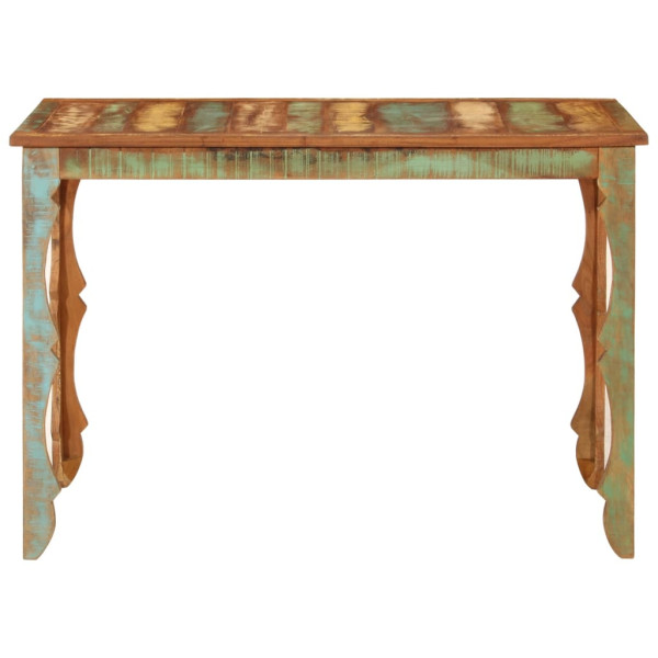 Mesa de jantar de madeira maciça reciclada 110x52x76 cm M 2