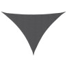 Toldo de vela triangular tela Oxford gris antracita 4x4x5.8 m 2
