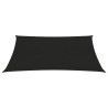 Toldo de vela negro HDPE 160 g/m² 2x3.5 m 2