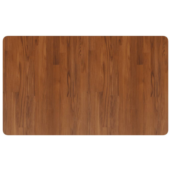 Encimera baño madera maciza tratada marrón oscuro 100x60x2.5 cm M 2